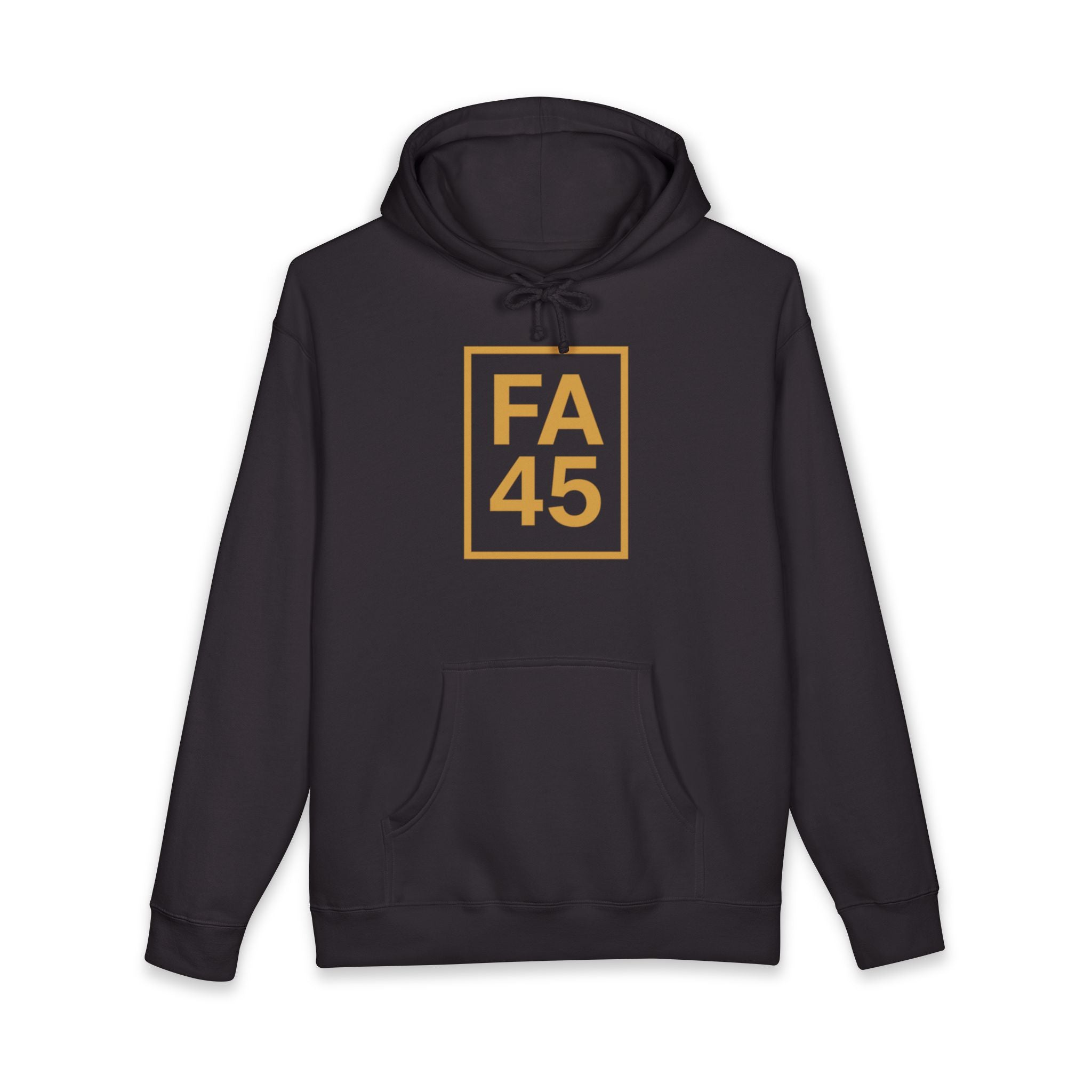 FA45 Box Logo Hoodie — Vintage Gold Edition
