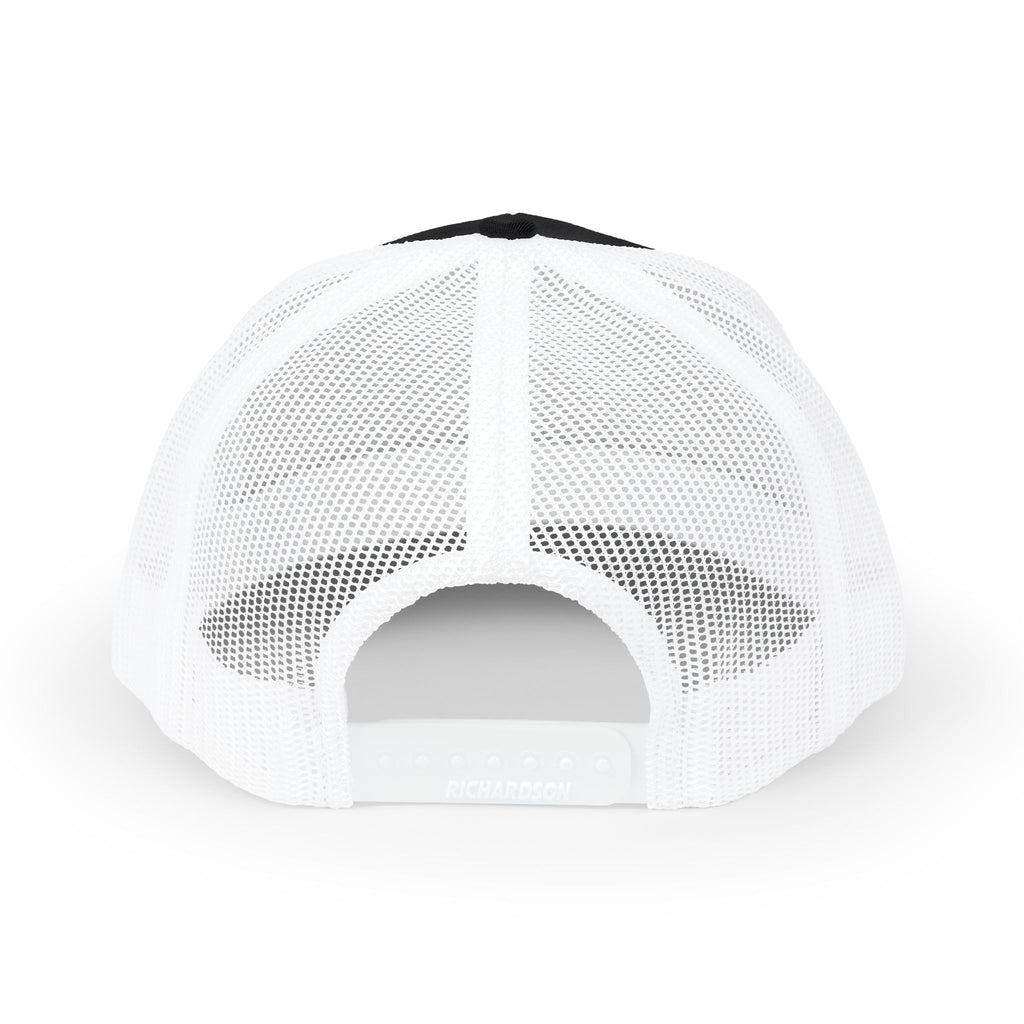 Fit After 45 Embroidered Trucker Cap – White Stitch