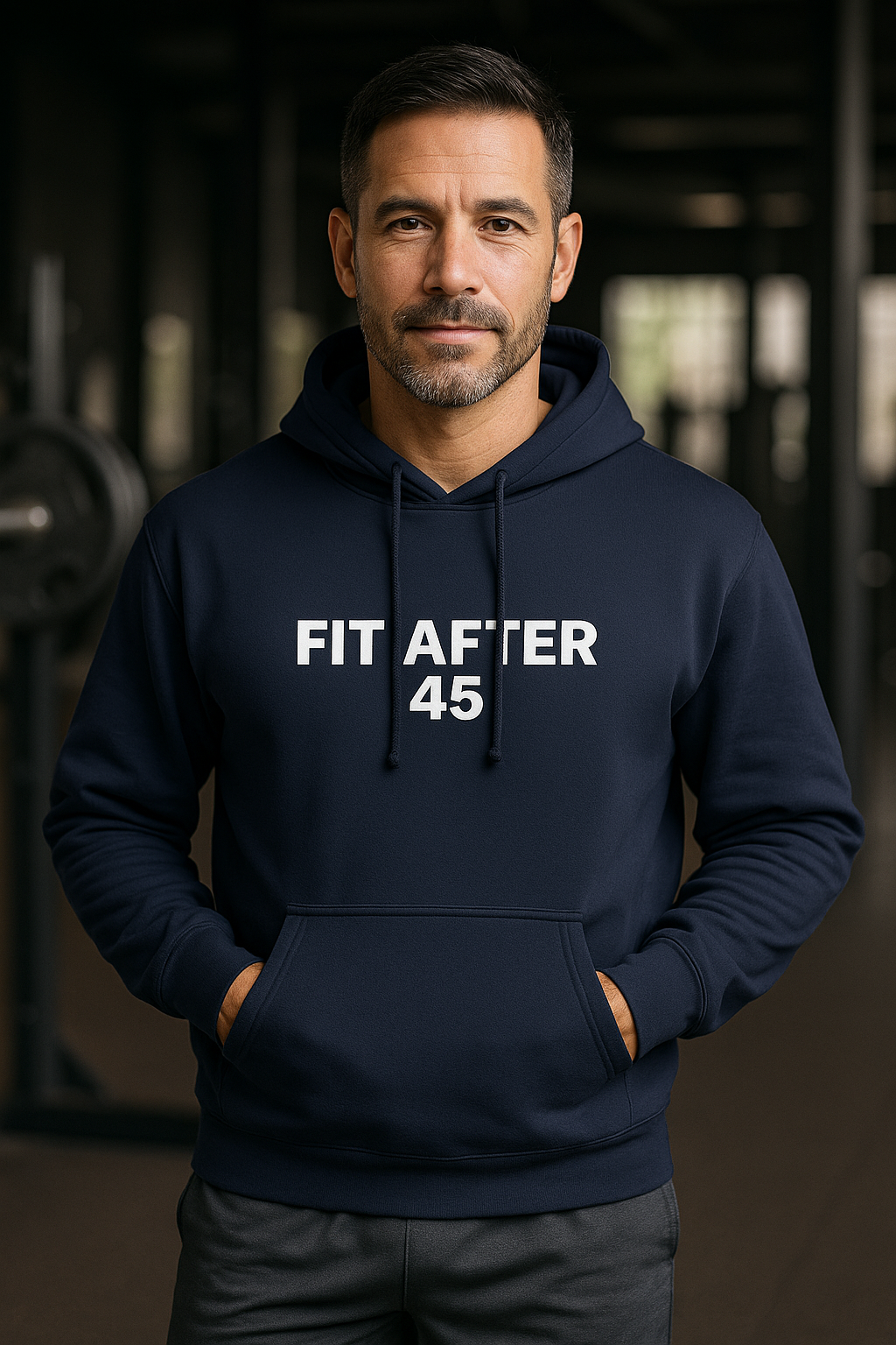 Fit After 45™ Classic Pullover Hoodie — Minimal Athletic Style