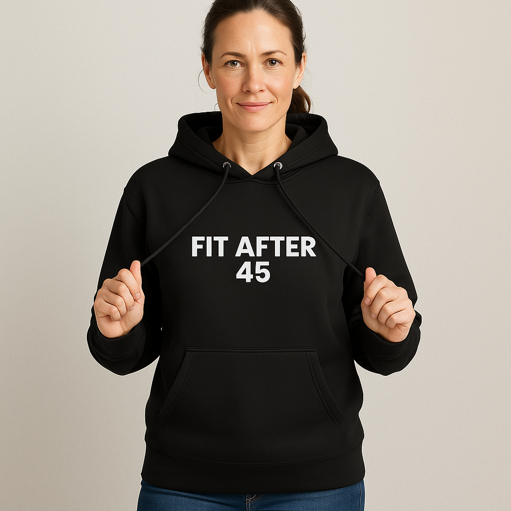Fit After 45™ Classic Pullover Hoodie — Minimal Athletic Style