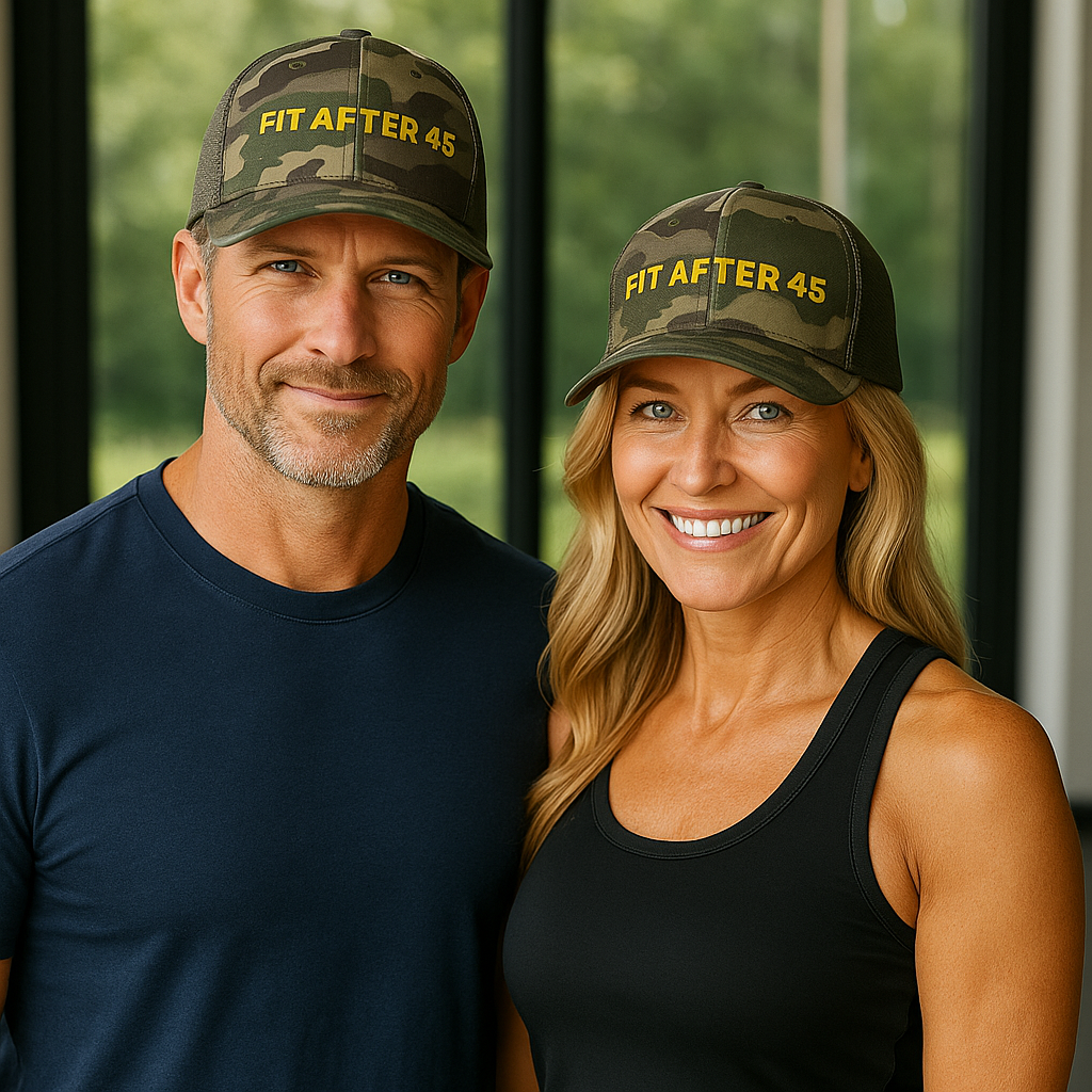 Fit After 45 Camo Trucker Hat — Lightweight Embroidered Outdoor Dad Cap