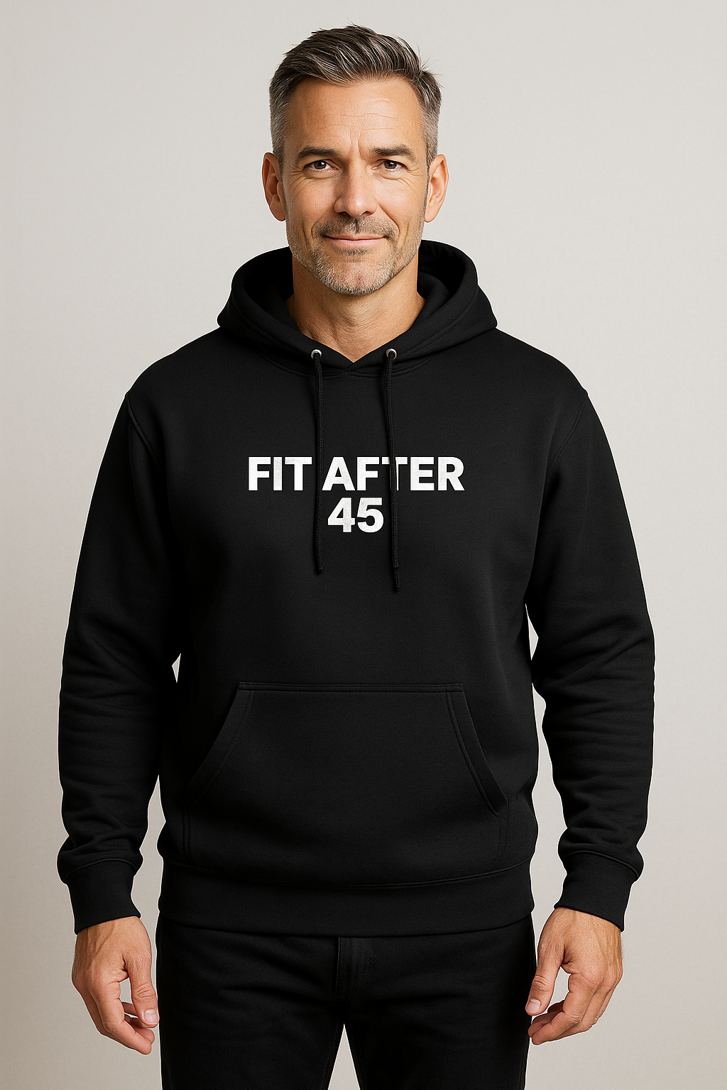 Fit After 45™ Classic Pullover Hoodie — Minimal Athletic Style