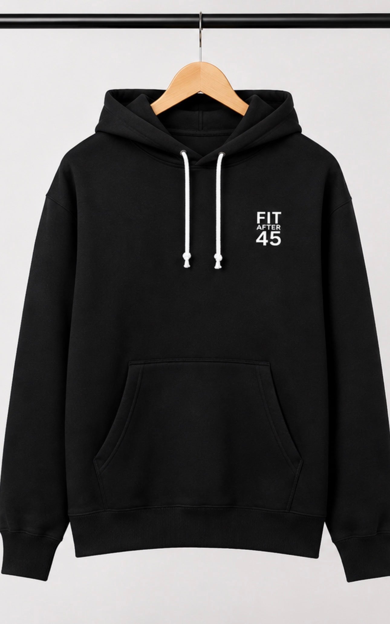 Fit After 45 Men's Classic Hoodie-Black