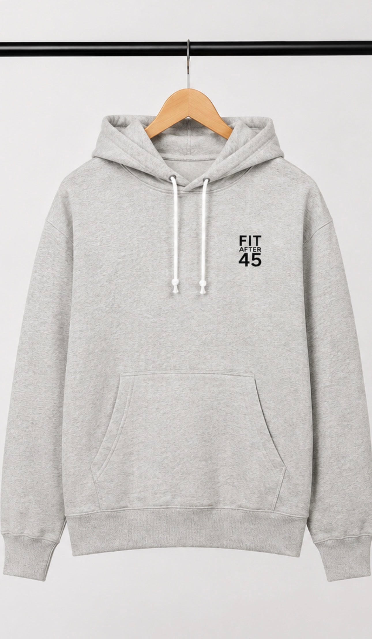 Fit After 45 Men's Classic Hoodie-Athletic Heather