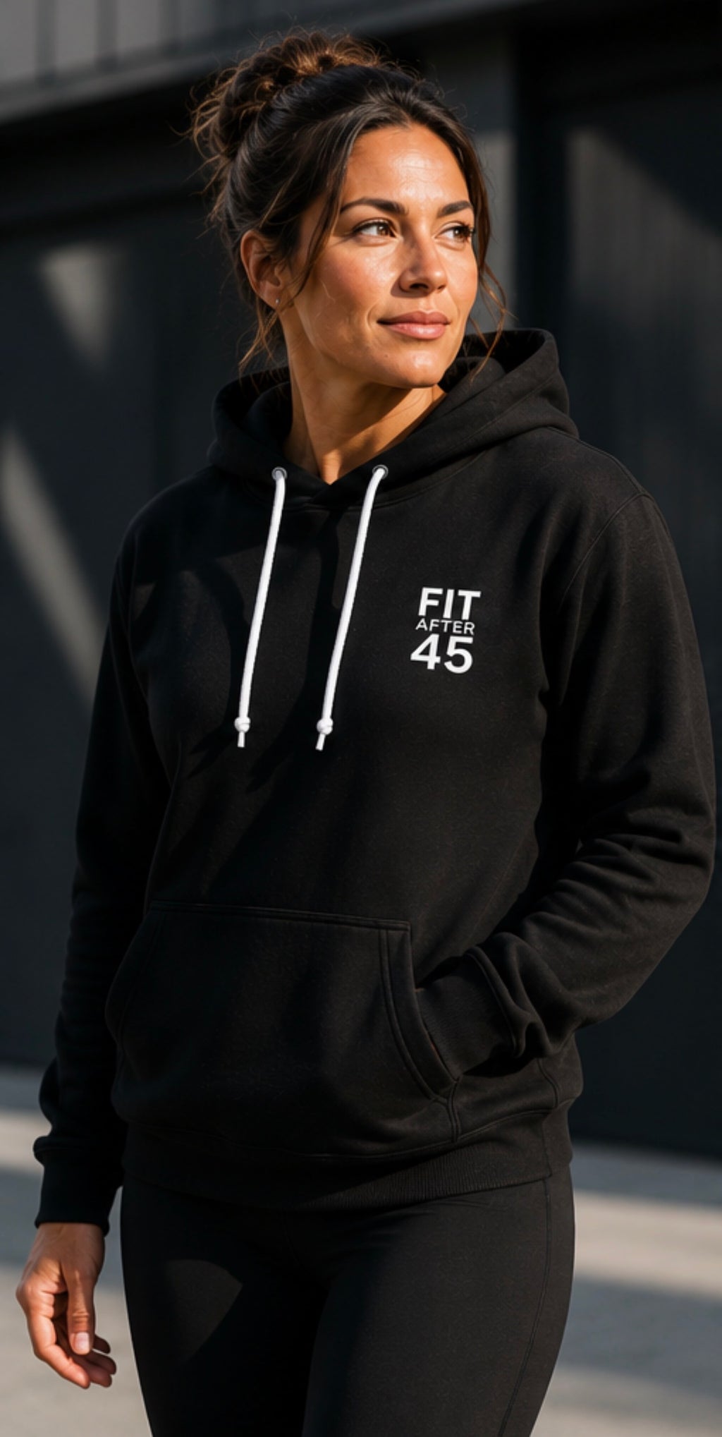 Fit After 45 Women's Premium Classic Hoodie – Black