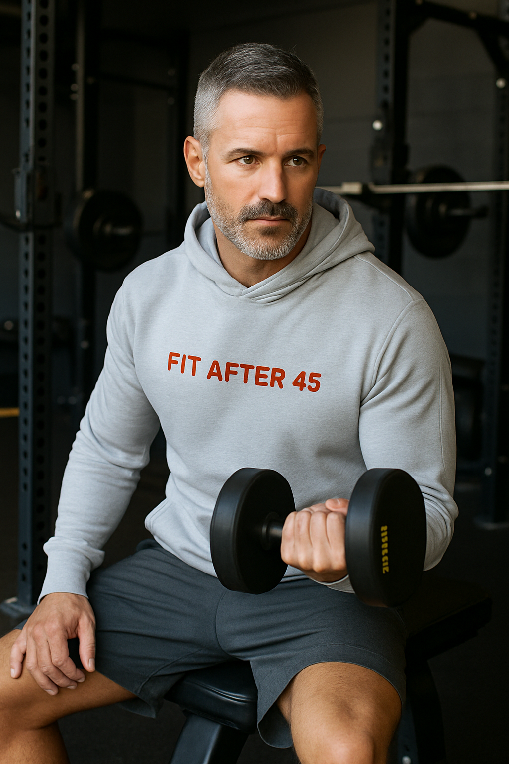 Fit After 45 Hoodie — Men’s Athletic Warmup Pullover