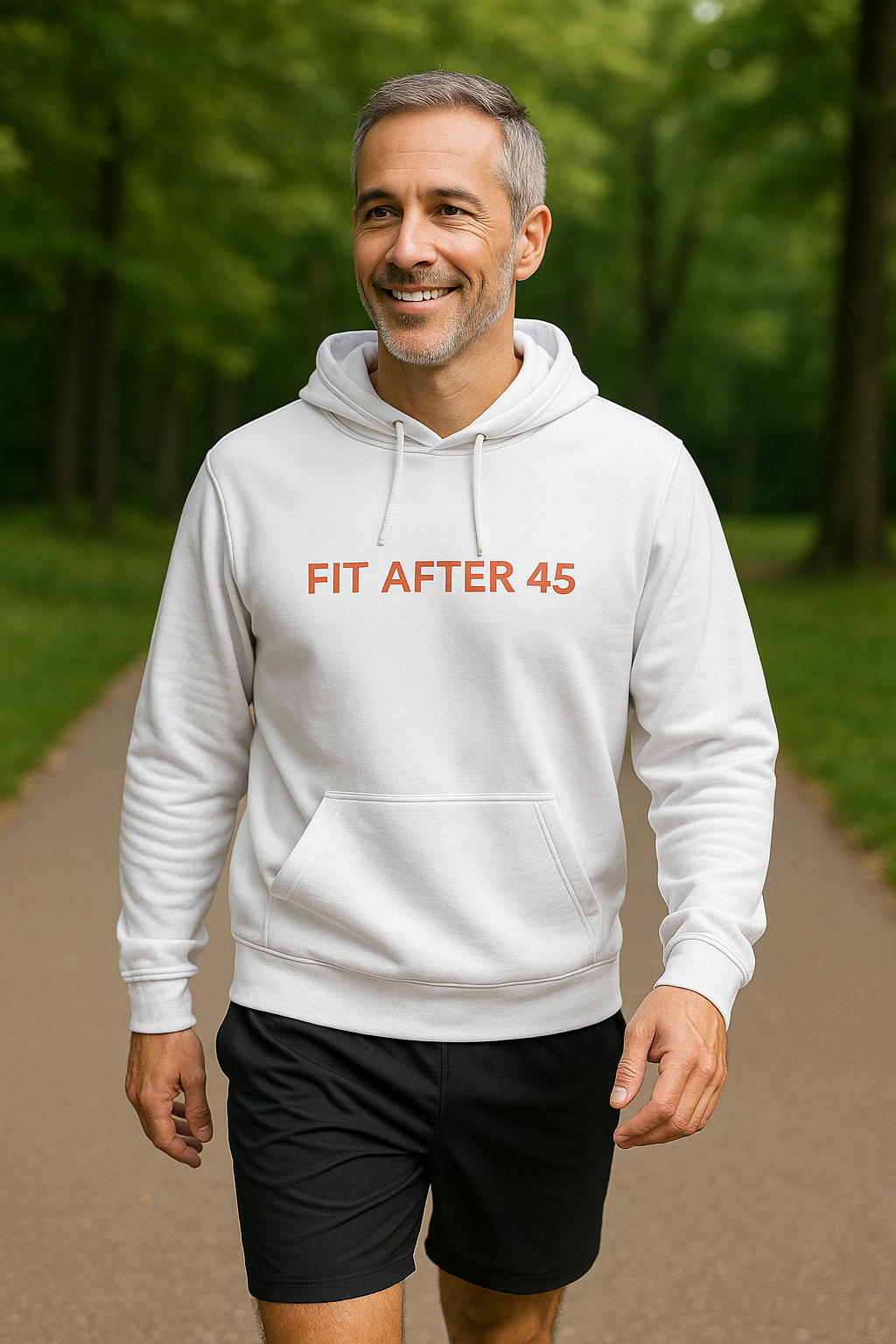 Fit After 45 Hoodie — Men’s Athletic Warmup Pullover