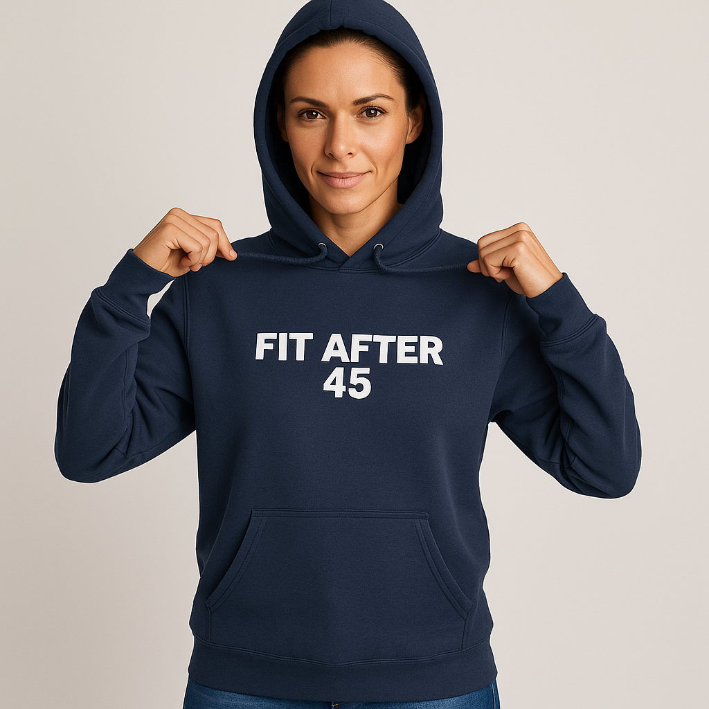 Fit After 45™ Classic Pullover Hoodie — Minimal Athletic Style